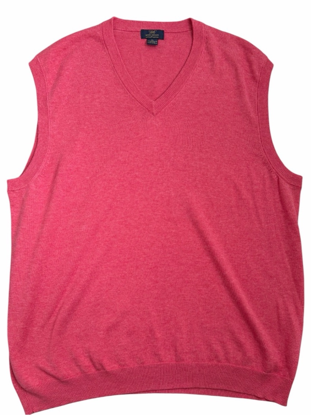 Brooks Brothers Cotton V-Neck Sleeveless Sweater Vest